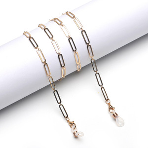 Металлическая цепочка для очков с овальными звеньями GL1079