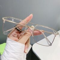 Очки гибридные, металл + TR90, с защитой от синего света Blue Block FENQI F68087