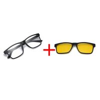 Оправа пластиковая TR90 + поляризационная солнцезащитная насадка (клипон) на магните El Dorado EL2202