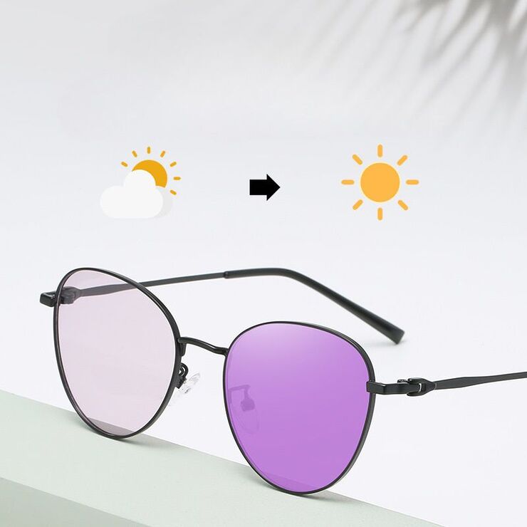 Photochromic glasses with blue light and UV protection 9650-GT