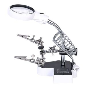 Tabletop multifunctional magnifying glass with backlight 16126AC-XX, magnification: 4,5X, 11X