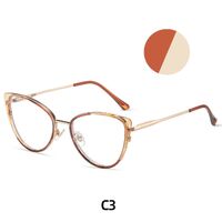 Combined frame (metal + TR90) or glasses with blue light protection, with spring hinges FA87241