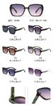 PC plastic sunglasses with metal hinge 6039W