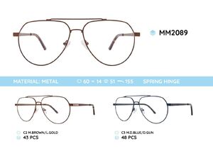 Metal men's frame for glasses MM2089