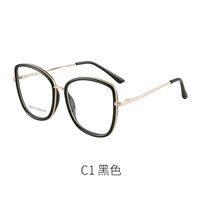 Combined frame (metal + TR90) or glasses with blue light protection, with spring hinges FA87151