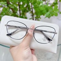 Combined frame (metal + TR90) with Blue Ray Cut protection lenses and flex MAMO F93033