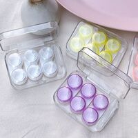 Набор для мягких контактных линз + 3 контейнеров для хранения ZZ-701透明三副装