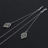 Металлическая нескользящая цепочка, c листом, для очков и масок GL100