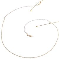 Металлическая нескользящая цепочка, с жемчужинами, для очков и масок GL087