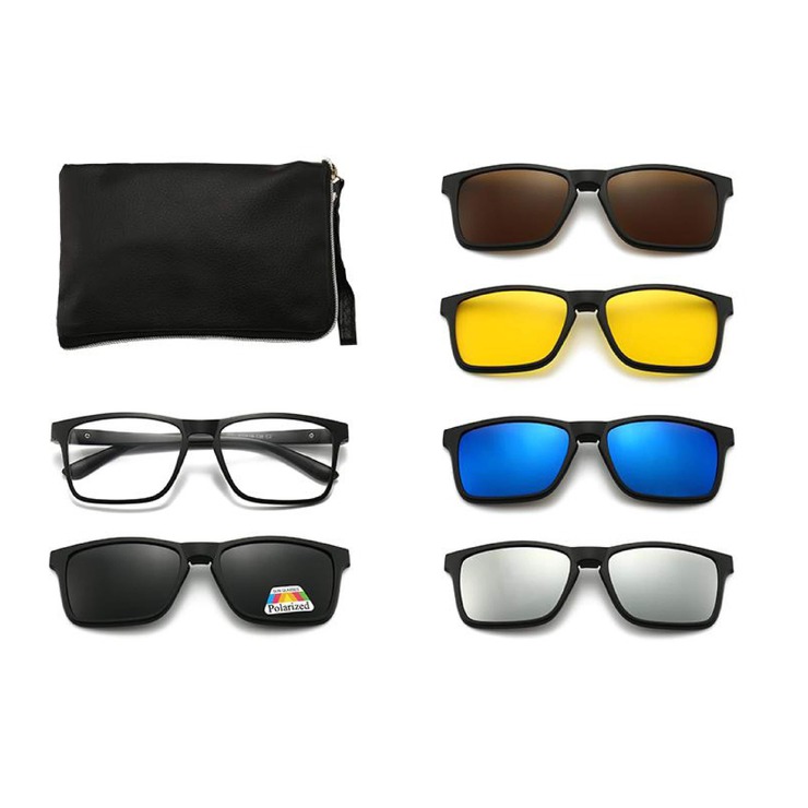 El Dorado frames with polarized sunshades set (clip-on) on magnet 2268A (5 pieces) 