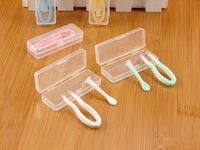 Set of 3 mini soft contact lens kits XY3000连体夹PP