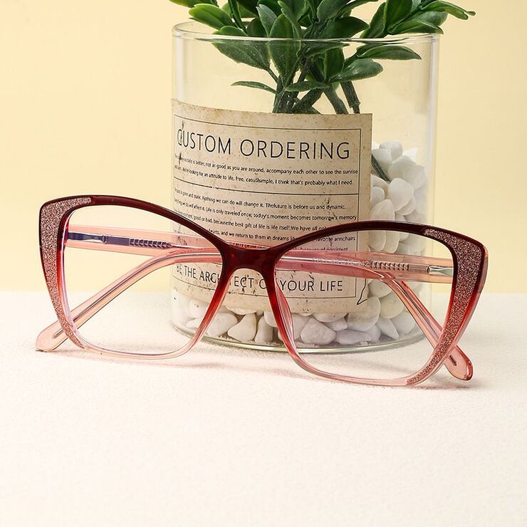 Plastic frame with anti-blue light protection lenses, with spring hinges Elit 5751-EL