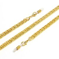 Gold-colored metal non-slip chain, for glasses and masks GL1034