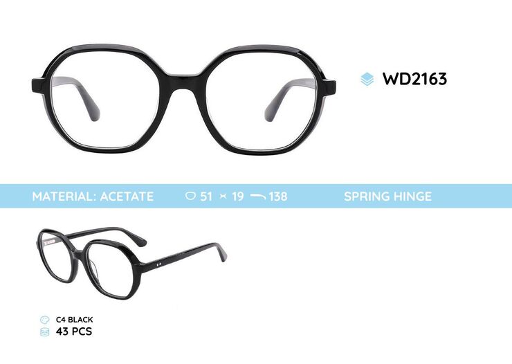 Plastic frames for glasses acetate material WD2163