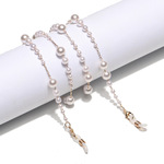 Металлическая цепочка для очков и масок с бусинами GL1146