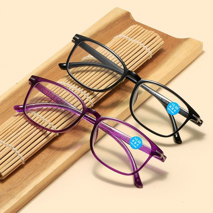 TR90 glasses for reading, with Blue ray cut protection, diopters from 0.00 to +4.00, RMC=62-64, KY008-6老花镜