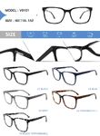 Plastic acetate frame for glasses with spring hinges Big City V9101