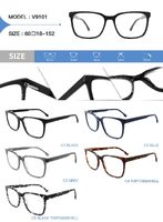 Plastic acetate frame for glasses with spring hinges Big City V9101