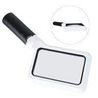 Лупа с универсальной подсветкой, увеличительное стекло с ручкой 10863-21-XX, размер: 108*63 мм и диаметр 21мм, увеличение: 2Х, 20Х