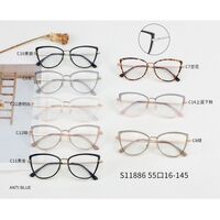 Combined frame (metal + TR90) with Blue Ray Cut protection lenses MAMO S11886