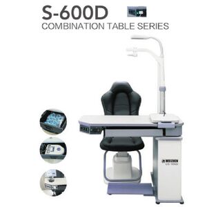 Ophthalmologist workstation, combined table + chair S-600D, tabletop 1130*500 mm