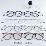 Hybrid frame, metal + TR90, with Blue Block coating SANTA 01242