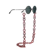 Acrylic non-slip matte chain, concave shape, for glasses and masks GB043