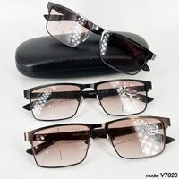 Ready-made plastic frame glasses Vizzini V7020, diopters from -8.00 to +6.00