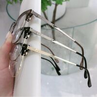 Оправа полуободковая комбинированная (металл + TR90) с линзами Blue Ray Cut MAMO H6628