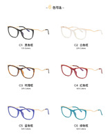 Plastic frames for glasses TR90+CA material (flex hinges) FOCUS FCS2071