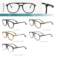 Acetate plastic frames for glasses with spring hinges Big City F3019