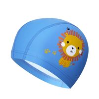 Polyvinylchloride waterproof swimming cap for kids 儿童PU帽-YU