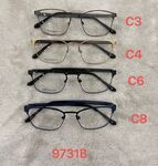 Metal frame for glasses with spring hinges 9731B