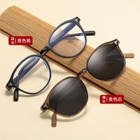 Очки фотохромные пластиковые с защитой от синего света KY009变色平光