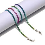 Металлическая толстая цепочка для очков и масок с градиентными цветами GL1173