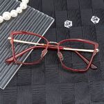Combined frame (metal + TR90) or glasses with blue light protection, with spring hinges FA87068