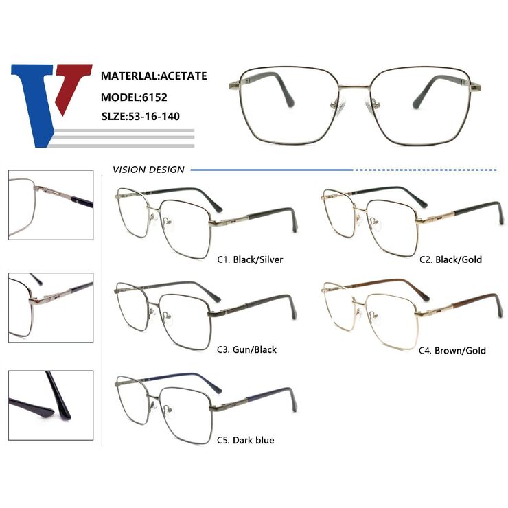 Metal frame with spring hinges CH6152-DA