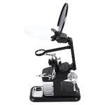 Tabletop multifunctional magnifying glass with backlight 7026B-XX, magnification: 3X, 4.5X, 25X