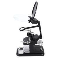 Лупа настольная мультифункциональная с подсветкой 7026B-XX, увеличение: 3X, 4.5X, 25X