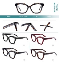 Plastic frames for glasses, thick acetate Big City H2823