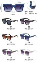 PC plastic sunglasses with metal hinge 5060W