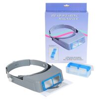 Лупа бинокулярная, увеличительное стекло с креплением на голову 81007-B-XX, увеличение: 1,5X, 2X, 2,5X, 3,5X
