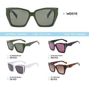 Plastic acetate frame polarized sunglasses WD5113