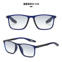 Sports reading PC plastic photochromic glasses with Blue Ray Cut protection KY1070渐变老花, diopters from +1.00 to +4.00
