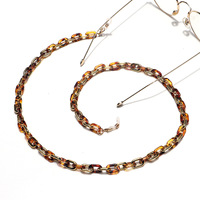 Модная ретро цепочка для очков черного цвета из акрила GB136(1)