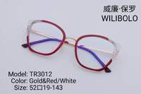 Metal +TR90 ultrathin frames with flex hinges Wilibolo TR3012