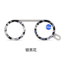 Metal eyeglasses for reading with a case, Blue ray cut, diopters from +2.50, PD62-64, KY818