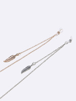 Набор из двух цепочек для очков с цветными кристаллами GM109