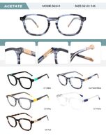 Plastic acetate frame for men with spring hinges B2241-DA