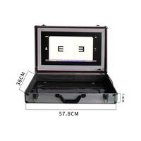 Portable auto chart projector 21.5'' with compartment for trial lens set